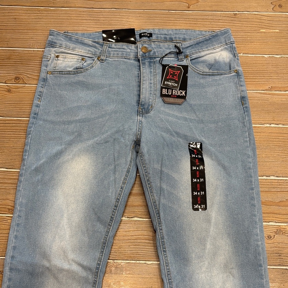 Men's Slim Fit Light Blue Jeans